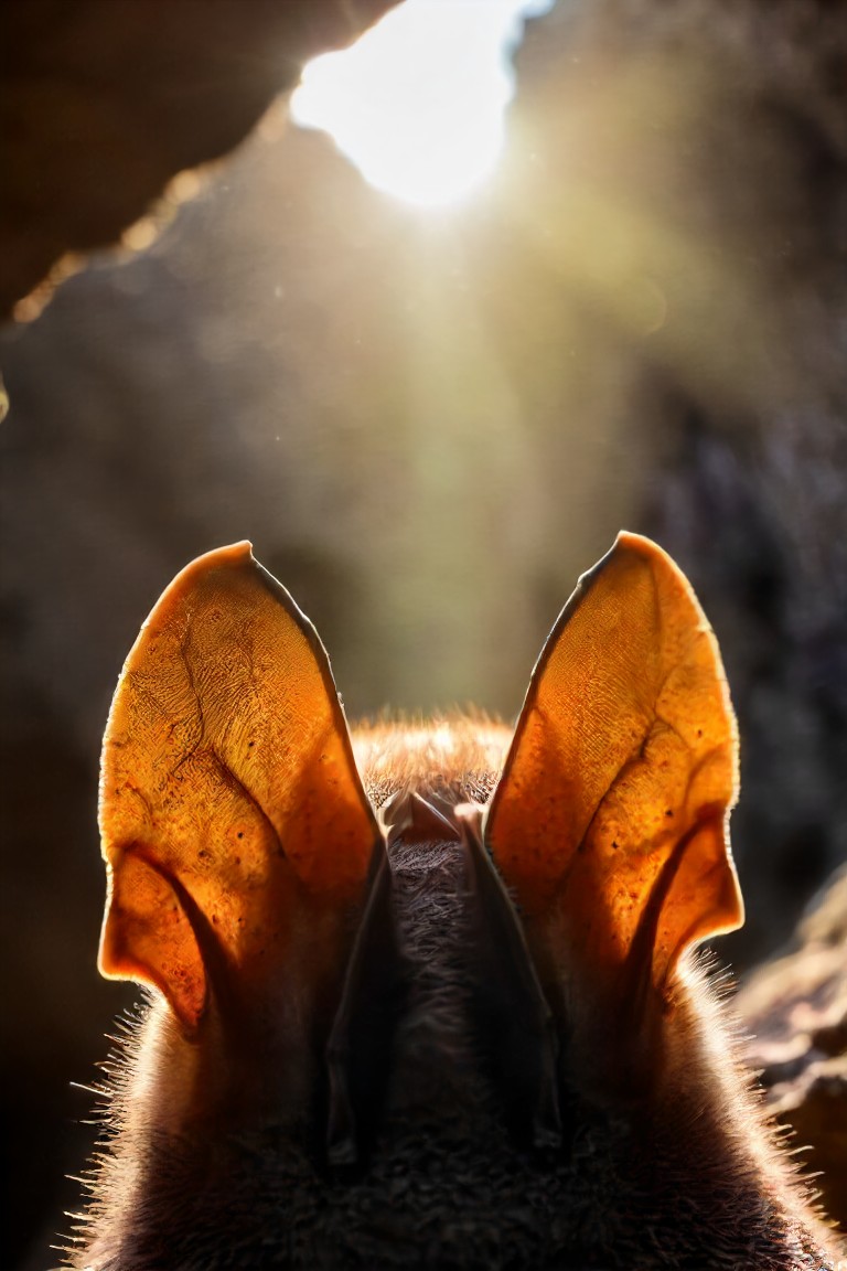 45079-30107852-a photo shot in the point of view from the back of a a bat's head cute ears close-up on the lower side of the shot, the backgrou.jpg